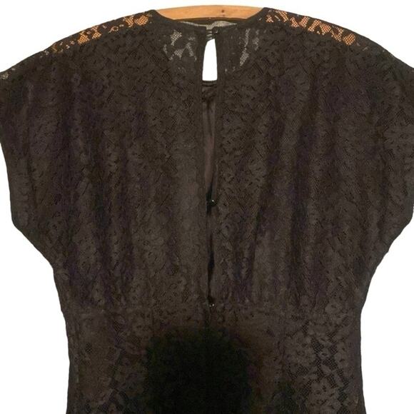 GUNNE SAX by JESSICA MCCLINTOCK Vintage Black Lace Dress Size Small - Picture 3 of 13